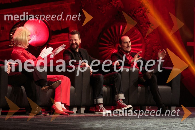  Tomaž Mihelič - Marlenna, član skupine Sestre;  Bine Volčič, kuharski mojster;  Vid  Valič, stand-up komik, voditeljBoris Kobal gost oddaje Na žaru