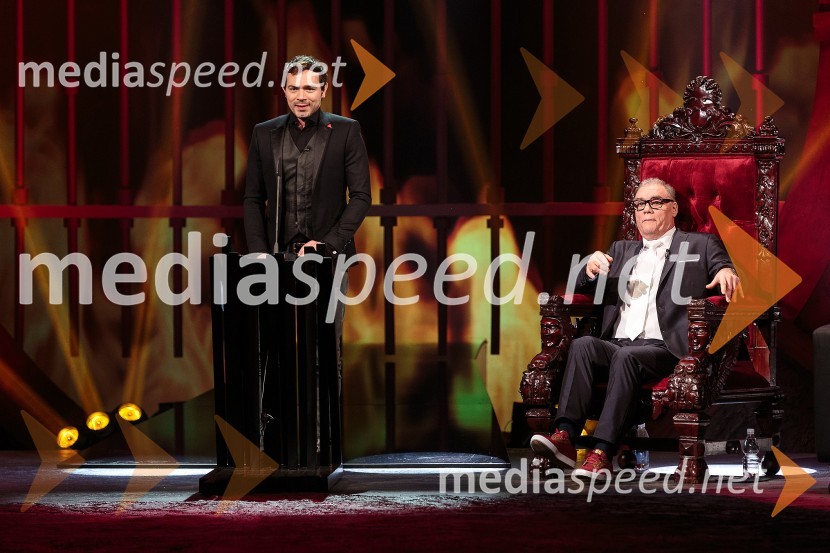  Lado Bizovičar, igralec;  Boris Kobal, igralecBoris Kobal gost oddaje Na žaru