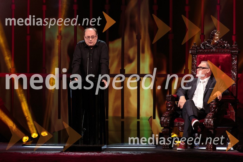  Gojmir Lešnjak Gojc, igralec;  Boris Kobal, igralecBoris Kobal gost oddaje Na žaru