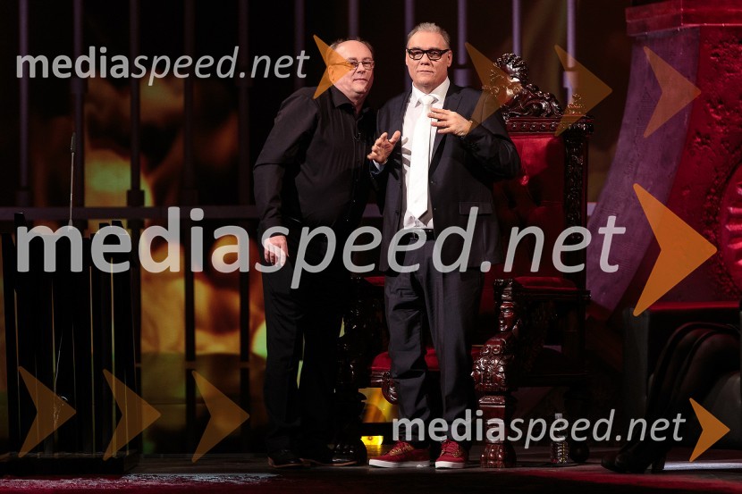  Gojmir Lešnjak Gojc, igralec;  Boris Kobal, igralecBoris Kobal gost oddaje Na žaru