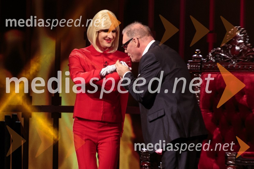  Tomaž Mihelič - Marlenna, član skupine Sestre;  Boris Kobal, igralecBoris Kobal gost oddaje Na žaru