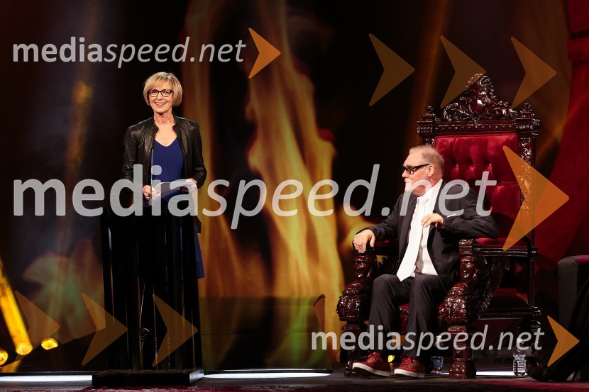  Bernarda Oman, igralka;  Boris Kobal, igralecBoris Kobal gost oddaje Na žaru