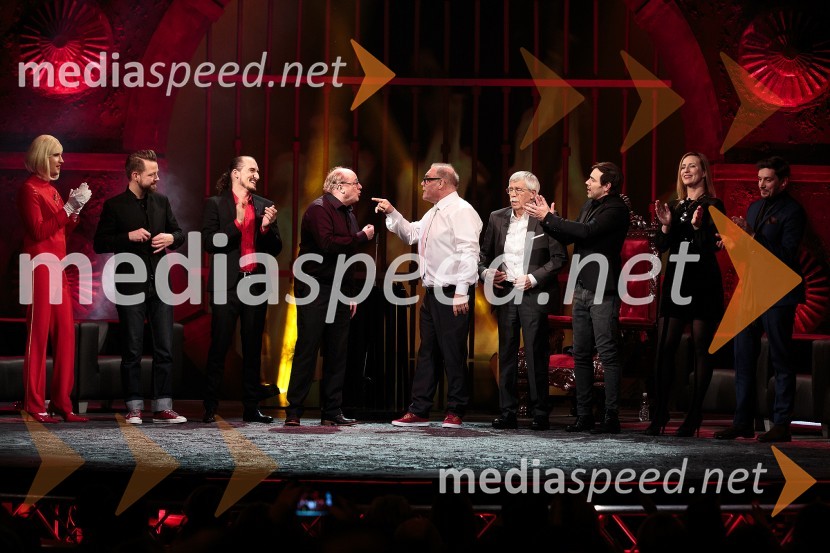  Tomaž Mihelič - Marlenna, član skupine Sestre;  Bine Volčič, kuharski mojster;  Vid  Valič, stand-up komik, voditelj;  Gojmir Lešnjak Gojc, igralec;  Boris Kobal, igralec; dr. Ciril Ribičič, pravnik;  Lado Bizovičar, igralec;  Nina Valič, igralka;  Tin Vodopivec, stand up komikBoris Kobal gost oddaje Na žaru