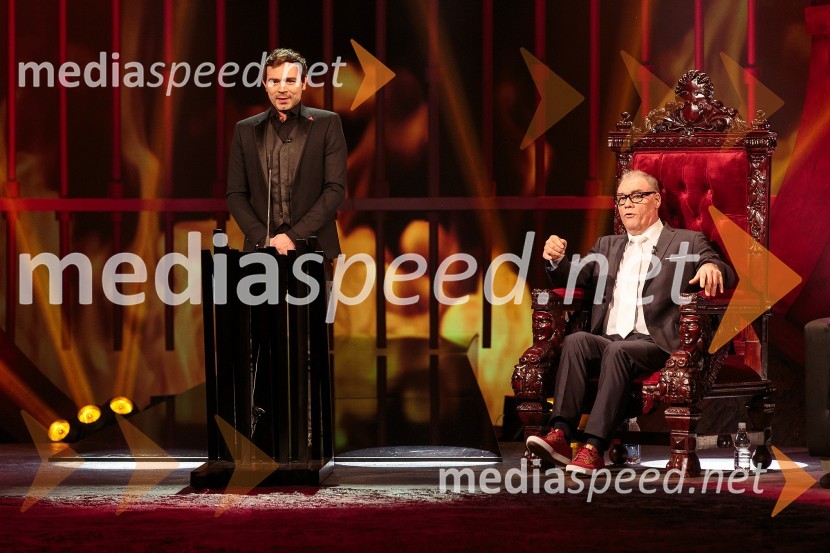  Lado Bizovičar, igralec;  Boris Kobal, igralecBoris Kobal gost oddaje Na žaru