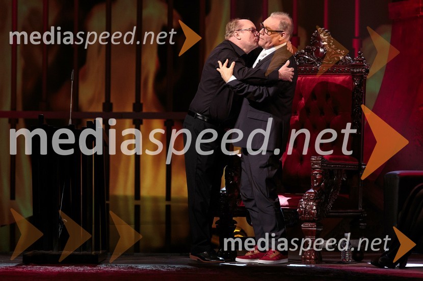  Gojmir Lešnjak Gojc, igralec;  Boris Kobal, igralecBoris Kobal gost oddaje Na žaru