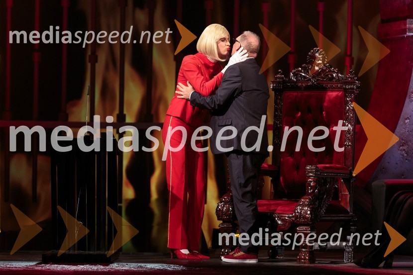  Tomaž Mihelič - Marlenna, član skupine Sestre;  Boris Kobal, igralecBoris Kobal gost oddaje Na žaru