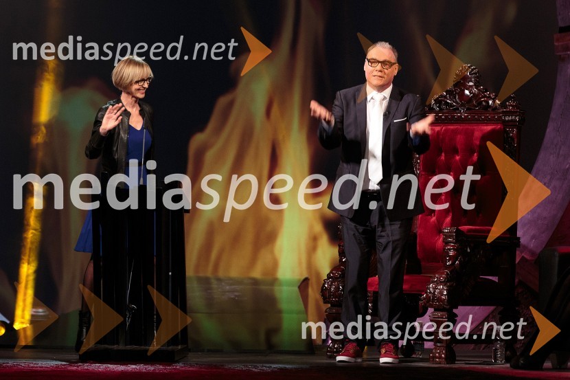  Bernarda Oman, igralka;  Boris Kobal, igralecBoris Kobal gost oddaje Na žaru