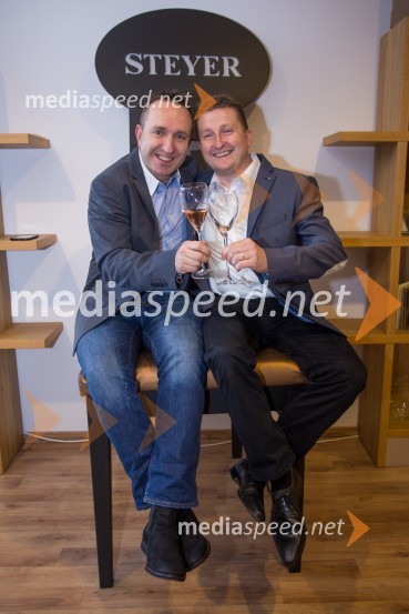  Borut  Cvetko, kreativni direktor Mediaspeed;  Danilo Steyer,  Steyer VinaMediaspeed 14. rojstni dan in ponovoletno druženje