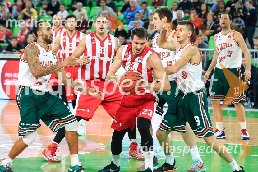  Zack  Wright, košarkar;  ... ;  ... ;  ... ;  Vasilije  Vučetić , košarkar;  Blaž  Mesiček, košarkar;  Saša  Zagorac, košarkar70 let košarkarskega kluba Olimpija