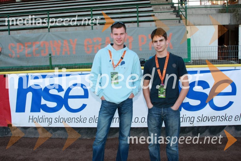 Matej Žagar, Slovenija in Jurica Pavlic, HrvaškaSPEEDWAY GRAND PRIX, VN Slovenije 2007, dirka