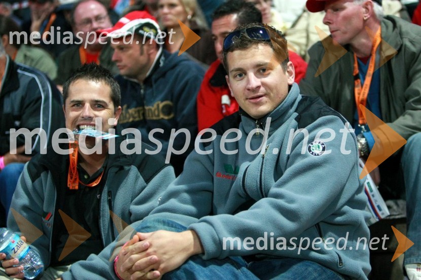 Thomas Črnčec in Nino VerdnikSPEEDWAY GRAND PRIX, VN Slovenije 2007, dirka