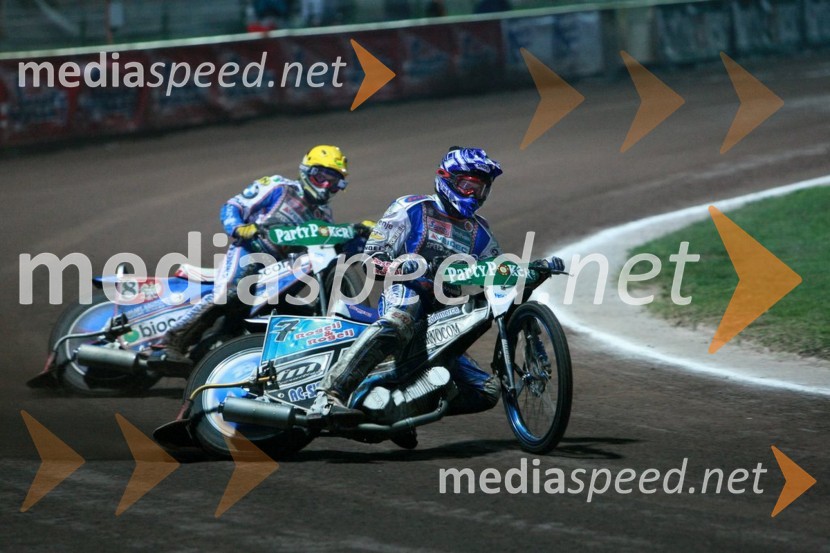 Tomasz Gollob, Poljska in Matej Žagar, SlovenijaSPEEDWAY GRAND PRIX, VN Slovenije 2007, dirka