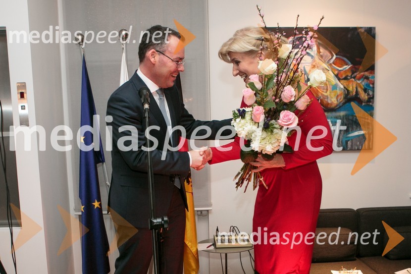  Peter Friedrich, minister v deželni vladi zvezne dežele Baden Wutternberg; dr. Anna Prinz, veleposlanica NemčijeNovoletni sprejem Slovensko-nemške gospodarske zbornice in Veleposlaništva ZRN