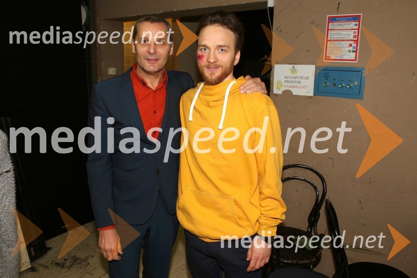  Danilo Rošker, direktor SNG Maribor;  Matija Stipanič, igralecRazlogi za srečo, premiera predstave