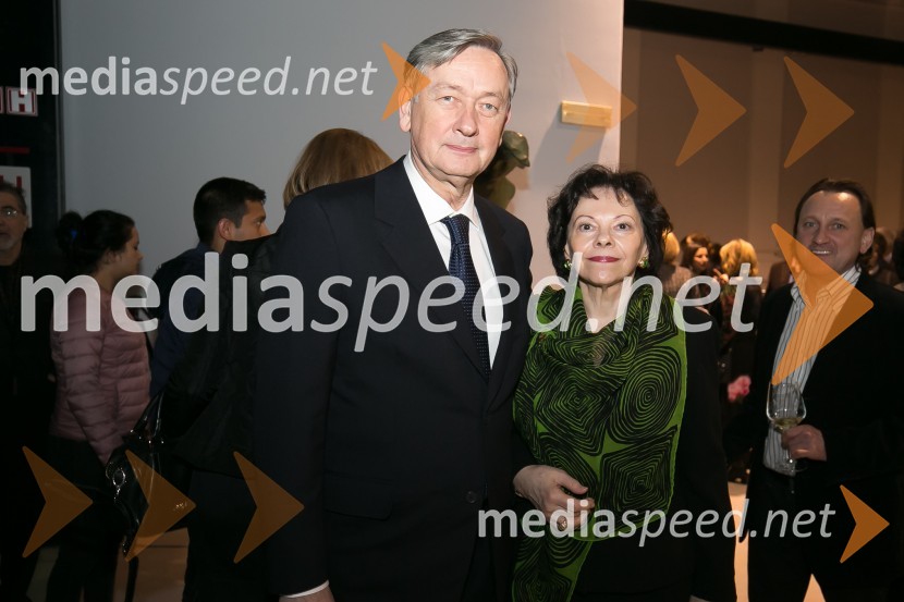  Danilo Türk, nekdanji predsednik Republike Slovenije;  Barbara Miklič TürkOdprtje prenovljene Narodne galerije