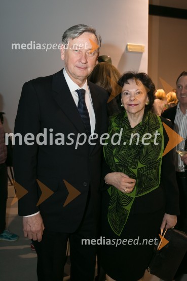  Danilo Türk, nekdanji predsednik Republike Slovenije;  Barbara Miklič TürkOdprtje prenovljene Narodne galerije