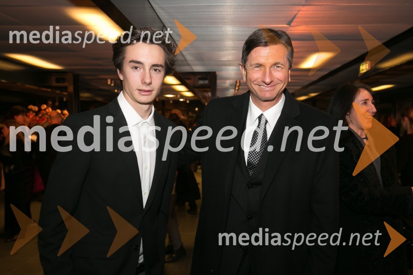  Luka Pečar Pahor;  Borut Pahor, predsednik Republike SlovenijeOdprtje prenovljene Narodne galerije