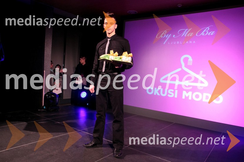  Stašo Frlež, zmagovalec na izboru Naj slovenski natakar/natakarica 20151. modna revija Okusi modo