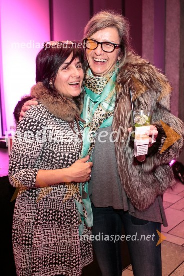  Marjeta Stariha, direktorica Agencija 2M d.o.o., brand BY MA BA;  Barbara Kravanja, vizažistka Agencija 2M d.o.o.1. modna revija Okusi modo