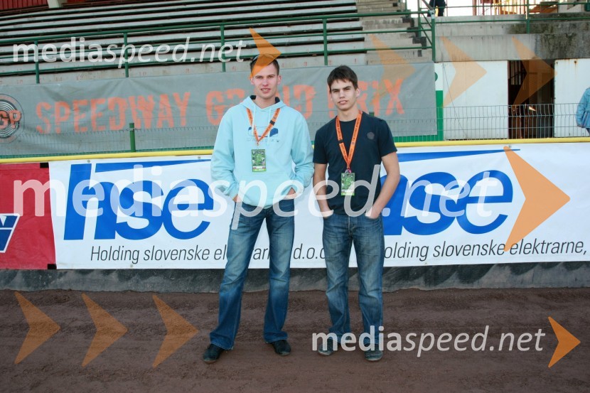Matej Žagar, Slovenija in Jurica Pavlic, HrvaškaSPEEDWAY GRAND PRIX, VN Slovenije 2007, dirka