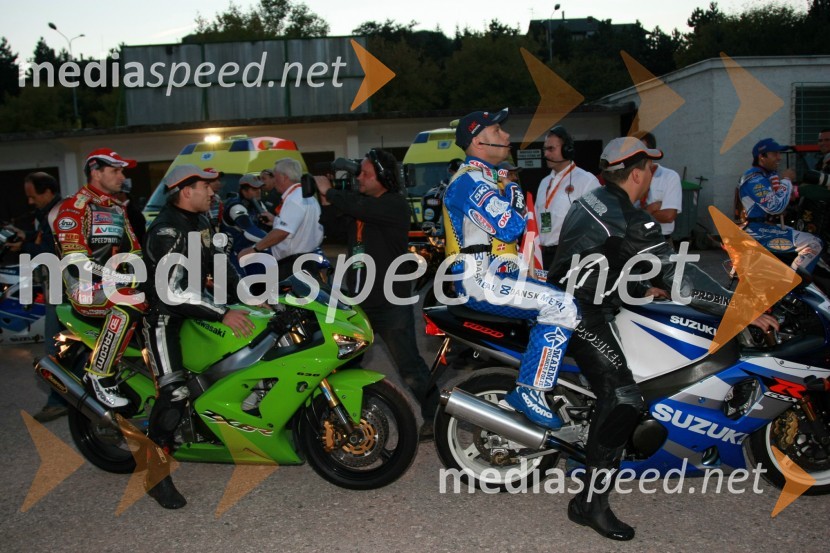 Leigh Adams, Avstralija in Nicki Pedersen, DanskaSPEEDWAY GRAND PRIX, VN Slovenije 2007, dirka
