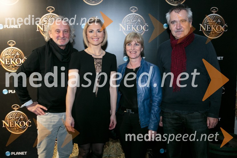  Peter Bratuša, režiser;  Jerca Zajc Šušteršič, voditeljica;  Špela Levičnik Oblak, direktorica, Luna TBWA;  Tomaž Perovič, direktor informativnega programa in športa Planet TVZabava Planet TV, predstavitev nove pomladanske programske sheme in oddaje Bilo je nekoč