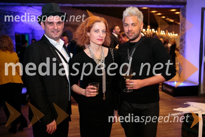  Mattej Valenčič, Imperial Luxury Travel Solutions ;  Hermina Kovačič, svetovalka za odnose z javnostmi;  Nejc Simšič, novinarZabava Planet TV, predstavitev nove pomladanske programske sheme in oddaje Bilo je nekoč