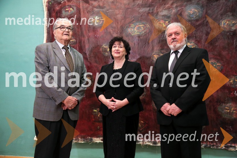  Ivo Petrić, skladatelj in prejemnik Prešernove nagrade 2016; mag. Julijana Bizjak Mlakar, ministrica za kulturo; prof. dr. Janez Bogataj, etnologDržavna proslava ob slovenskem kulturnem prazniku in podelitev Prešernovih nagrad