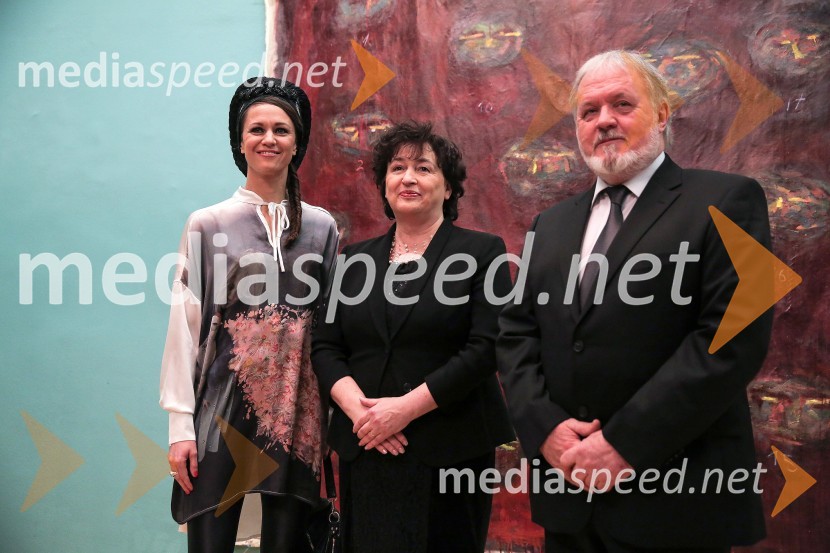  Katarina Stegnar, igralka; mag. Julijana Bizjak Mlakar, ministrica za kulturo; prof. dr. Janez Bogataj, etnologDržavna proslava ob slovenskem kulturnem prazniku in podelitev Prešernovih nagrad