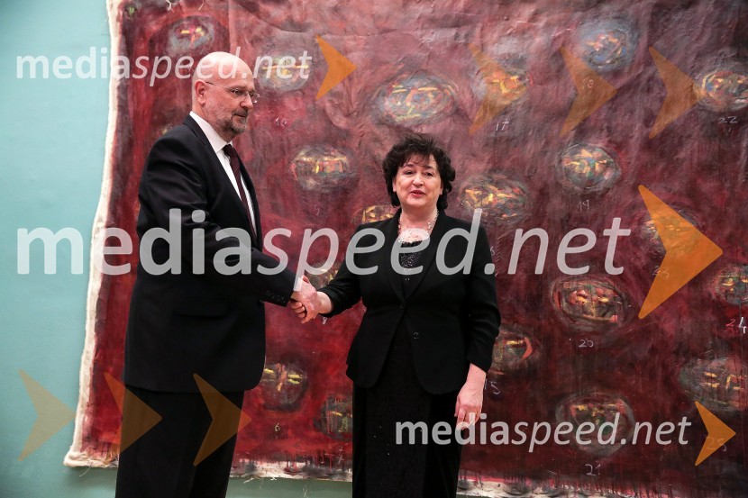  Branko Masleša, predsednik Vrhovnega sodišča Republike Slovenije; mag. Julijana Bizjak Mlakar, ministrica za kulturoDržavna proslava ob slovenskem kulturnem prazniku in podelitev Prešernovih nagrad