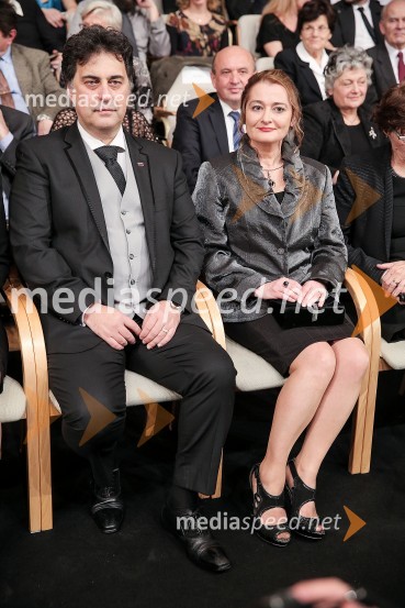  Mitja Bervar, predsednik Državnega sveta Republike Slovenije;  Sonja Kralj BervarDržavna proslava ob slovenskem kulturnem prazniku in podelitev Prešernovih nagrad