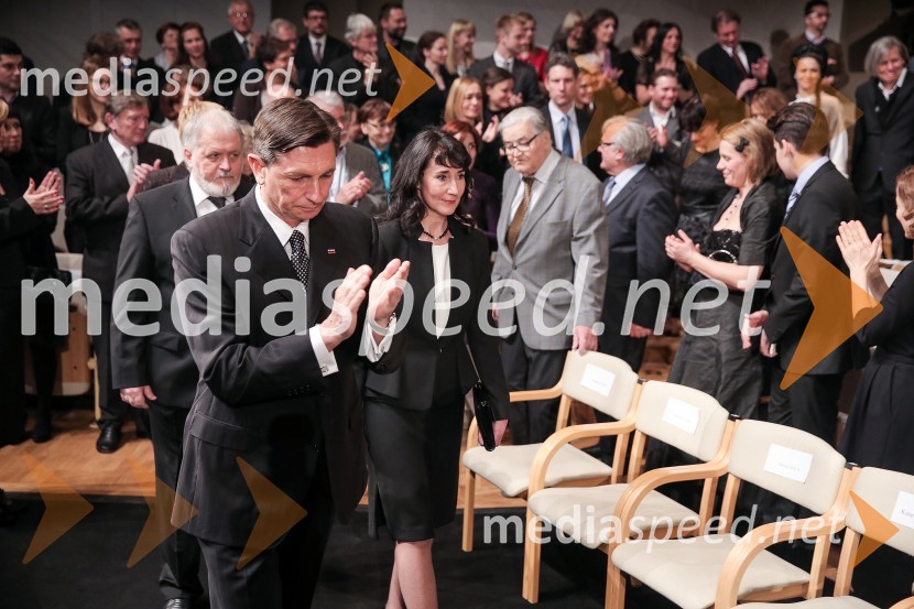  Borut Pahor, predsednik Republike Slovenije;  Tanja Pečar, odvetnicaDržavna proslava ob slovenskem kulturnem prazniku in podelitev Prešernovih nagrad