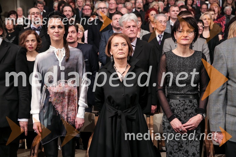  Katarina Stegnar, igralka;  Mojca Smerdu, kiparka;  Cvetka Lipuš, pesnicaDržavna proslava ob slovenskem kulturnem prazniku in podelitev Prešernovih nagrad