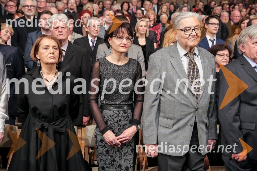 Mojca Smerdu, kiparka;  Cvetka Lipuš, pesnica;  Ivo Petrić, skladatelj in prejemnik Prešernove nagrade 2016Državna proslava ob slovenskem kulturnem prazniku in podelitev Prešernovih nagrad