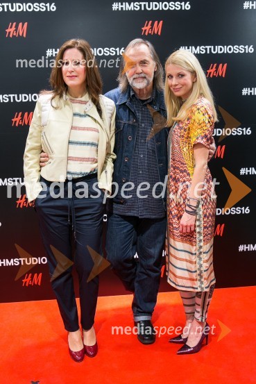  ... ;  Dragan  Bulič, glasbeni urednik;  Tjaša  Železnik, igralkaH&M studio S/S 2016, predstavitev kolekcije z znanimi Slovenci