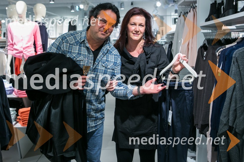  Jernej Kuntner, igralec;  Monika KuntnerH&M studio S/S 2016, predstavitev kolekcije z znanimi Slovenci