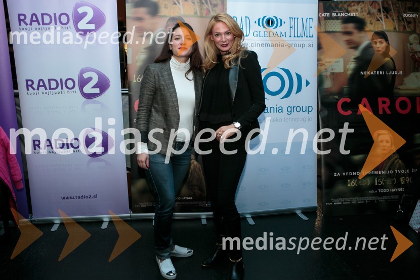  Kajica  Gabrijelčič, Grey Ljubljana;  Daniela Živojinovič, Cinemania groupPremiera filma Carol z znanimi Slovenkami