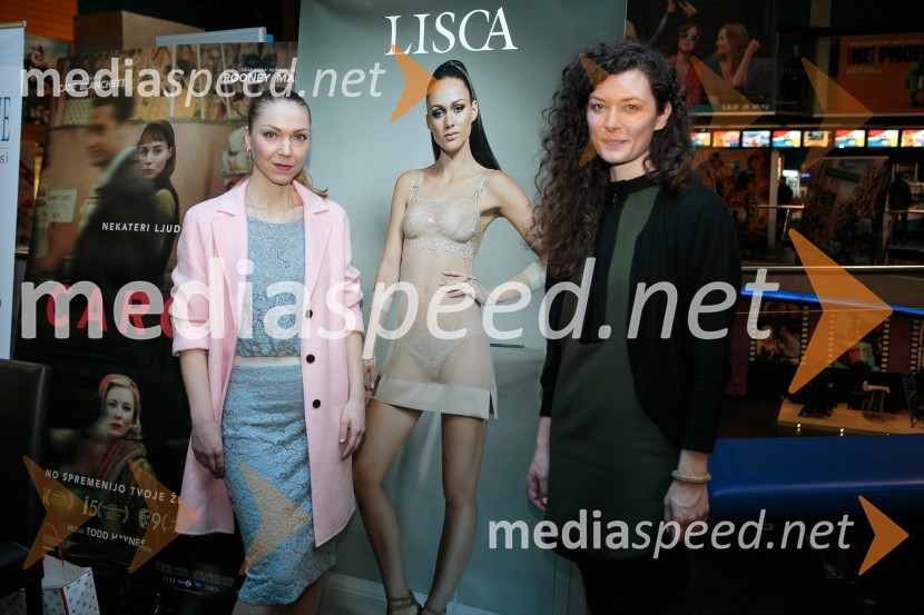  Maja Ratajc, kreatorka in vodja marketinga, Lisca;  Kaja Butkovič, LiscaPremiera filma Carol z znanimi Slovenkami