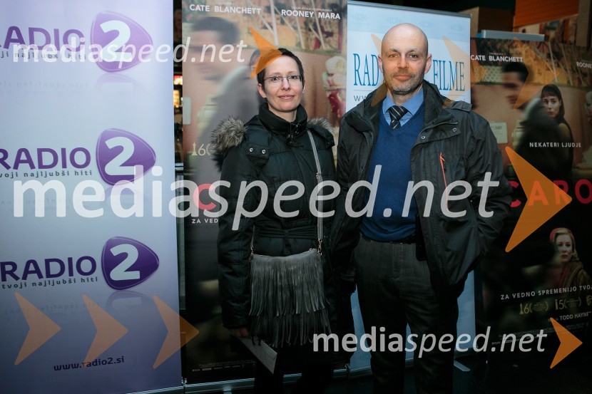  Jana Govc;  Uroš Govc, ravnatelj OŠ DomžalePremiera filma Carol z znanimi Slovenkami