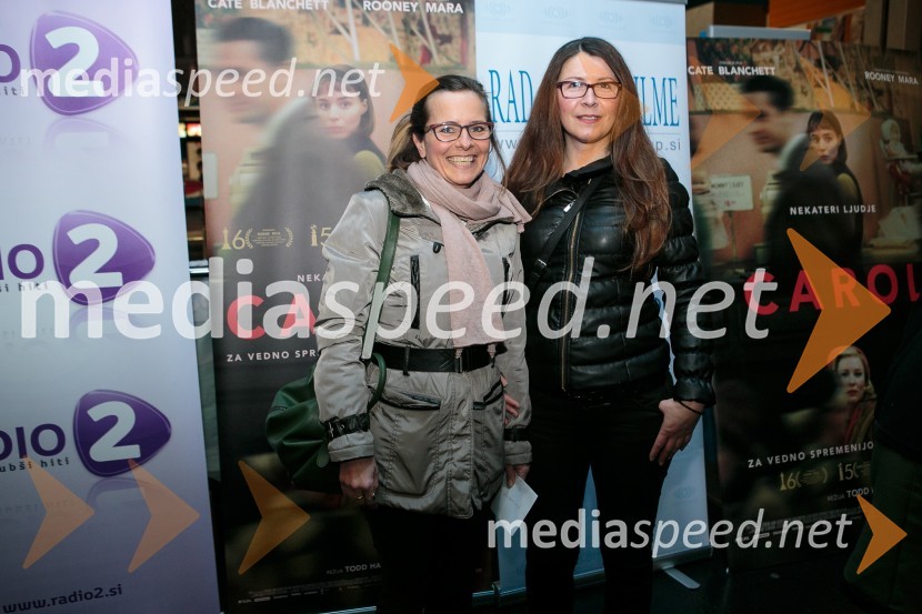  Polona Demšar, kiparka;  Derviša Murič, izdelovalka violinPremiera filma Carol z znanimi Slovenkami