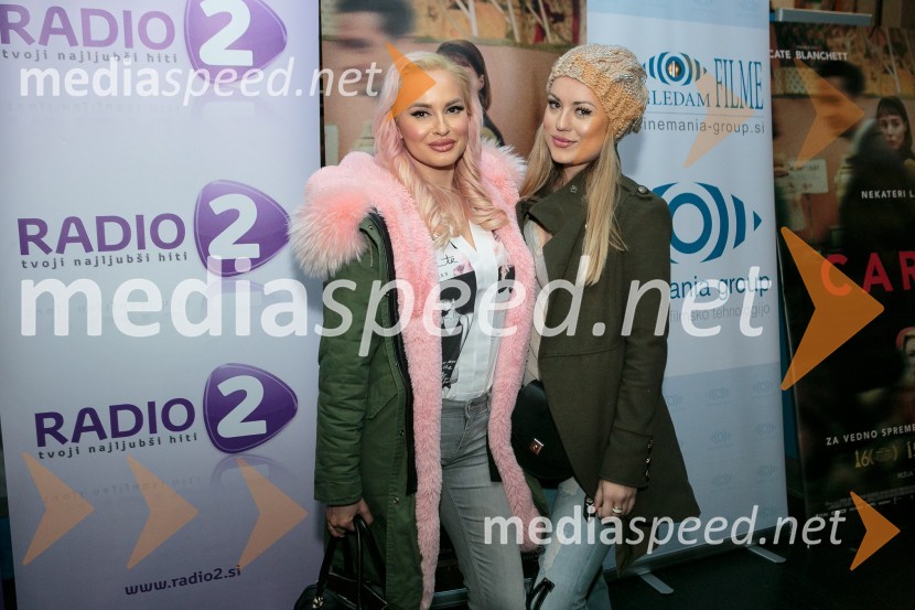  Doroteja Premužič, vizažistka, Diamondee Make Up;  Katarina BenčekPremiera filma Carol z znanimi Slovenkami