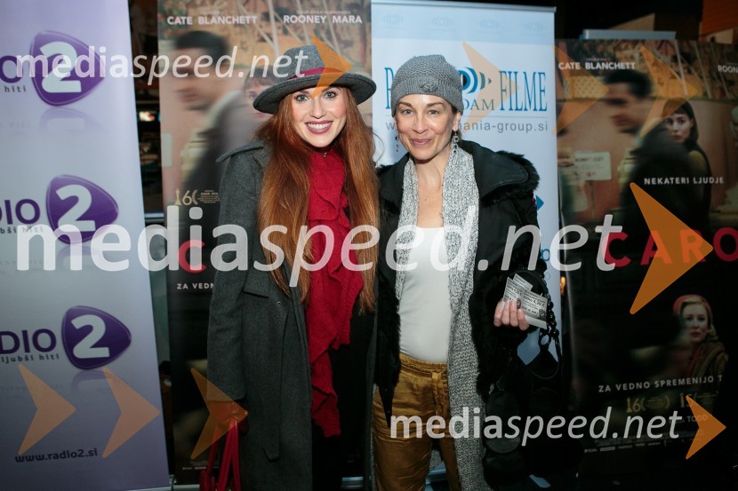  Maja Martina Merljak, igralka;  Nina Ivanič, igralkaPremiera filma Carol z znanimi Slovenkami
