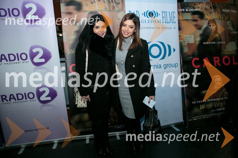  Špela Betty Pirc, LanguageSitter;  Špela  Jereb, televizijska voditeljicaPremiera filma Carol z znanimi Slovenkami