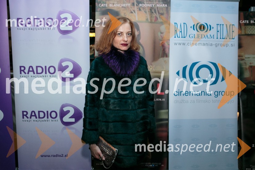  Hermina Kovačič, svetovalka za odnose z javnostmiPremiera filma Carol z znanimi Slovenkami