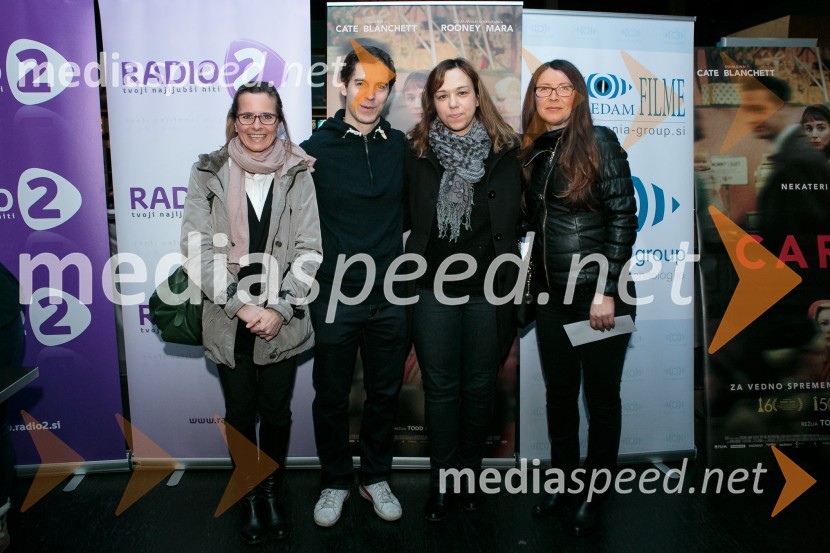  Polona Demšar, kiparka;  Blaž Demšar, Goslarstvo Demšar;  ... ;  Derviša Murič, izdelovalka violinPremiera filma Carol z znanimi Slovenkami