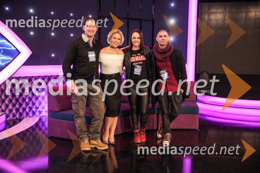  Tomaž Jeraj, nekdanji tekmovalec šova Big Brother;  Manja Stević Plesnar, voditeljica, Big Brother;  Tina Lukić, nekdanja tekmovalka šova Big Brother;  Emi Nikočević, nekdanji tekmovalec v resničnostnem šovu BarKako izgleda nova Big Brother hiša?