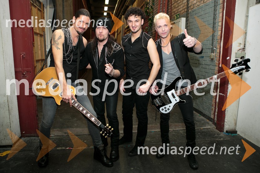  Matic Ajdič, kitarist, skupina SanDiEgo;  Sergej Škofljanec, pevec, skupina San Di EGO;  Jure Doles, bobnar, skupina San Di EGO;  Martin Rozman, kitarist, skupina San Di EGOEMA 2016: Zmagovalka je ManuElla