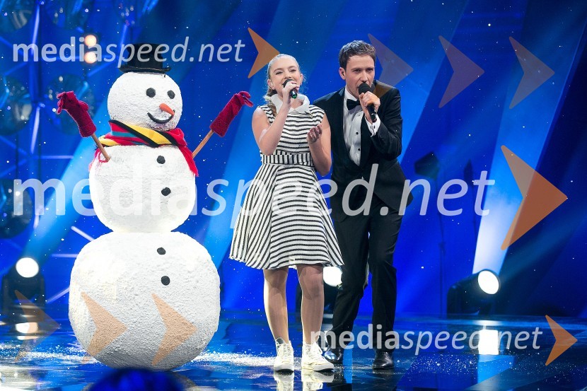  Lina Kuduzović, pevka;  Klemen Slakonja, igralec, komik in TV voditeljEMA 2016: Zmagovalka je ManuElla