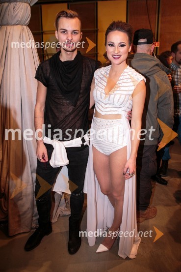  David Hojnik, modni oblikovalec DH fashion;  Anja Baš, pevkaEMA 2016: Zmagovalka je ManuElla