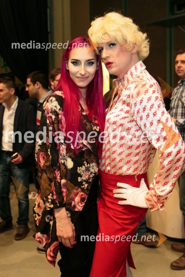  Sara Briški Cirman - Raiven, pevka, harfistka, Raiven;  Tomaž Mihelič - Marlenna, član skupine SestreEMA 2016: Zmagovalka je ManuElla